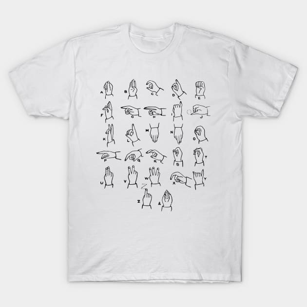 ASL Alphabet T-Shirt by OHH Baby